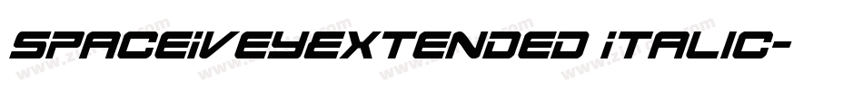 SpaceIveyExtended Italic字体转换